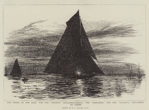A Meteor Challenge-Shield verseny vége, a Britannia és a Satanita visszatér Cowesba